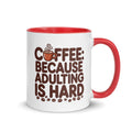 Funny “Coffee Because Adulting Is Hard” Mug – Gift for Coffee Lovers